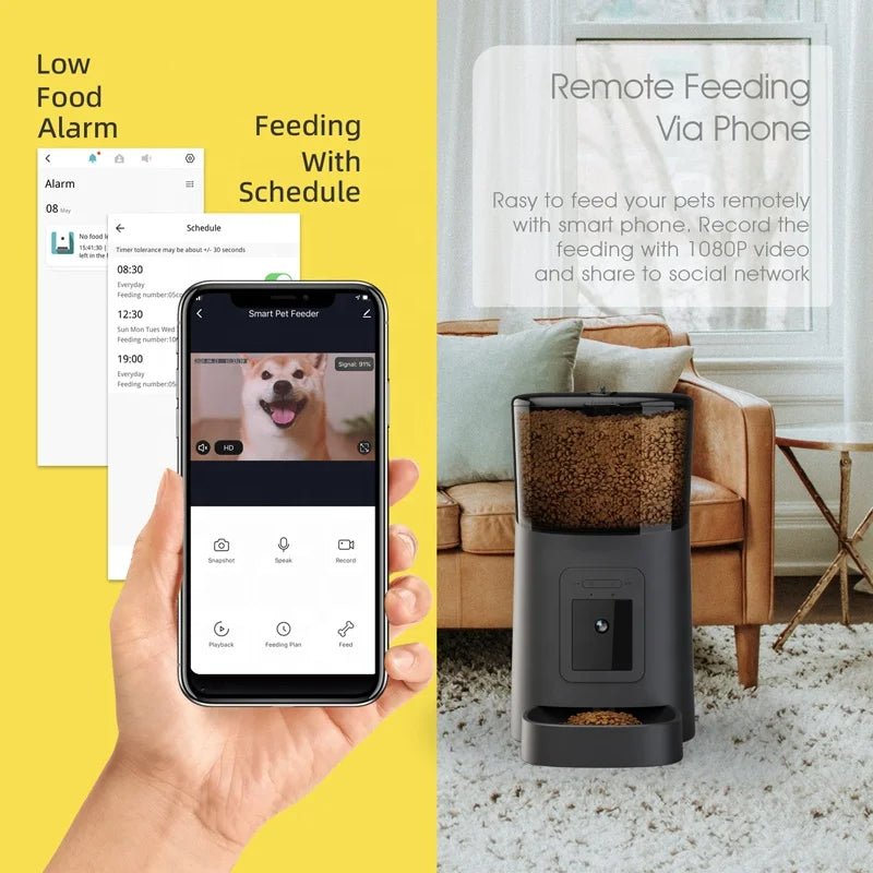 Pawsitive Paradise™️ - Automatic Pet Feeder With Camera