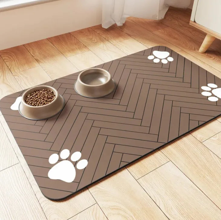 Pawsitive Paradise - Dry Diatom Pet Feeding Mat