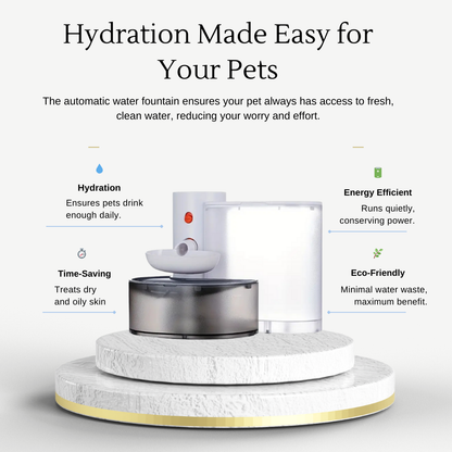 Pawsitive Paradise™️ - Pet Water Fountain with Smart Alerts