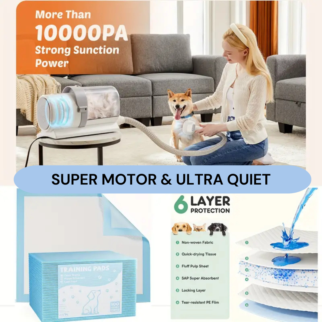 Pawsitive Paradise™️ - Ultimate Pet Grooming & Vacuum Kit