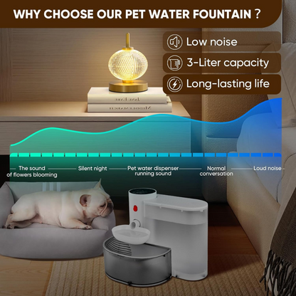 Pawsitive Paradise™️ - Pet Water Fountain with Smart Alerts