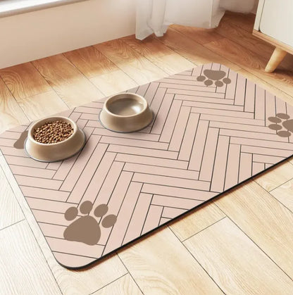 Pawsitive Paradise - Dry Diatom Pet Feeding Mat